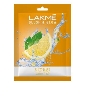 Lakme Blush & Glow Lemon Sheet Mask, 25 ml pack of 1