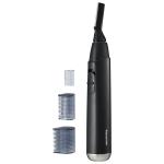 Panasonic Facial Hair Trimmer for Sensitive Skin, Unisex Detailer with Flexible Head, Gentle on Acne, Includes 2 Eyebrow Attachments, Wet/Dry - ER-GM40-K (Black)