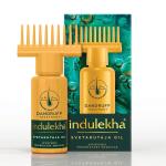 Indulekha Svetakutaja Ayurvedic Hair Oil 100 ml Ayurvedic Medicinal oil for dandruff treatment with Svetakutaja-Comb Applicator Bottle for Men & Women