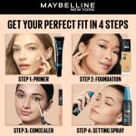 Maybelline New York Fit Me Concealer, Oil free Liquid Concealer conceals dark circles, redness, flaws, and blemishes. Fit Me Liquid Concealer suits oily